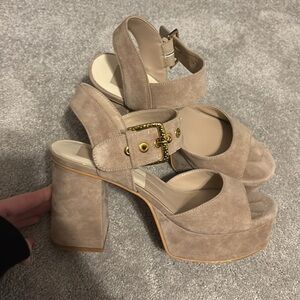 Dolce Vita bobby sandal light tan color